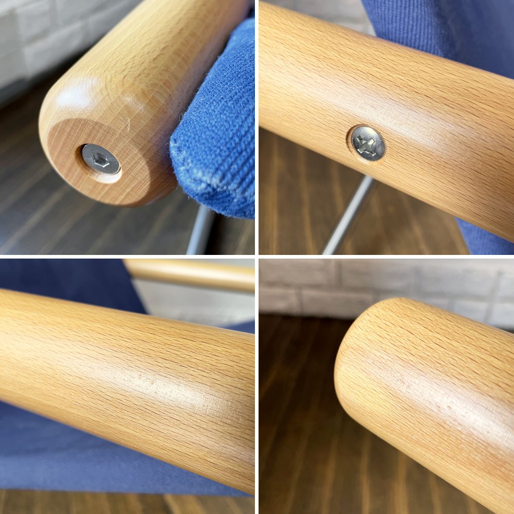 ニーチェア エックス NY chair X フォールディングチェア 折り畳みチェア ラウンジチェア ブルー ナチュラル 新居猛 MoMA 定価 59,400円 ◎