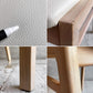 シギヤマ家具 CC-003CHAIR セミアームチェア ダイニングチェア オーク材 PVCレザー ホワイト モダンテイスト B ♪