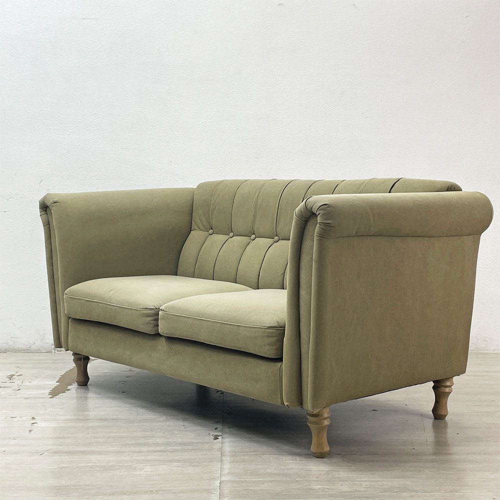 ダルトン DULTON 2シーター キャンバスソファ 2 SEATER CANVAS SOFA グリーン 希少廃番 ●