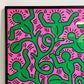 キース・ヘリング Keith Haring Untitled Tree of Life 1993 限定10枚 アートフレーム ポスター 113×92cm ポップアート ストリートアート 額装品 ●