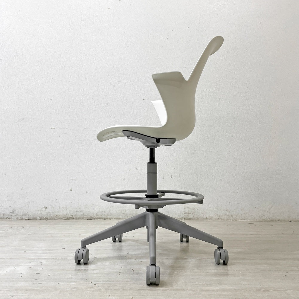 スチールケース Steelcase ノード ファイブスター スツール Node FIVE-STAR STOOL ハイスツール 製図チェア キャスター オフィス 定価約87,000円 B ●