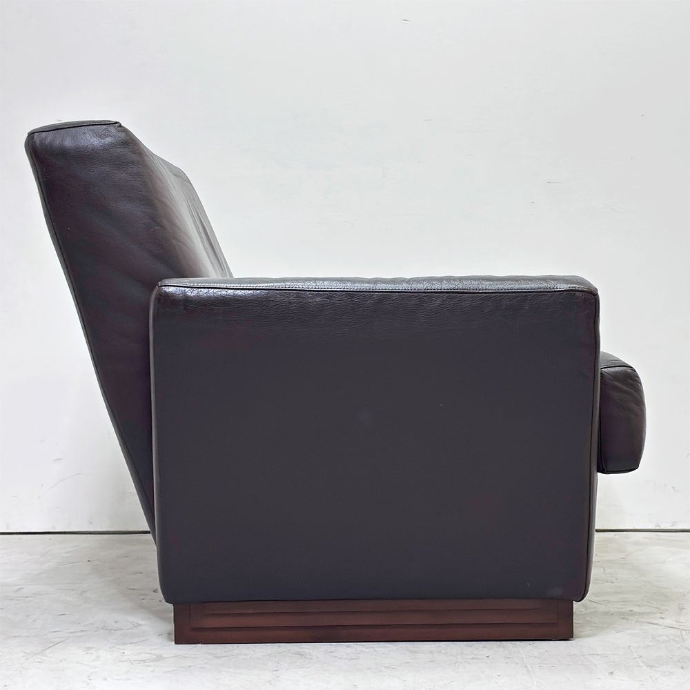 Cassina カッシーナ 622 IMPERIAL TOKYO インペリアルトーキョー 1人掛けソファ 1PSOFA 本革 帝国ホテル フランク・ロイド・ライト 廃番 ●