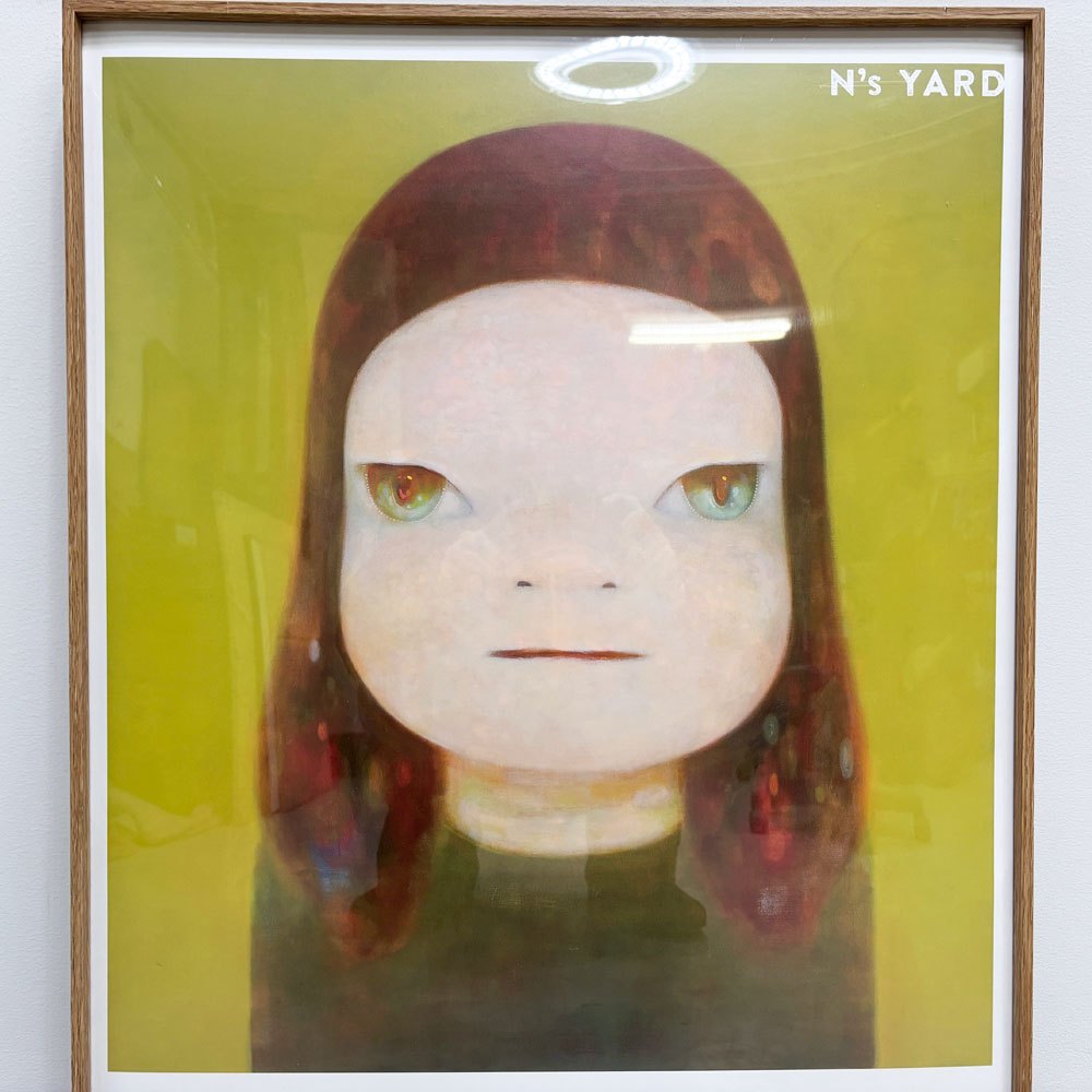 奈良美智 I want to see the Bright ポスター 額装品 N's YARD 現代美術 ●