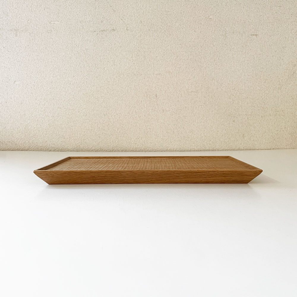 富井貴志 Takashi Tomii シキモノ shikimono 木製トレイ Sサイズ 27×15cm ナラ材 プレート 盆 木工 現代作家 定価￥8,400- B ◎