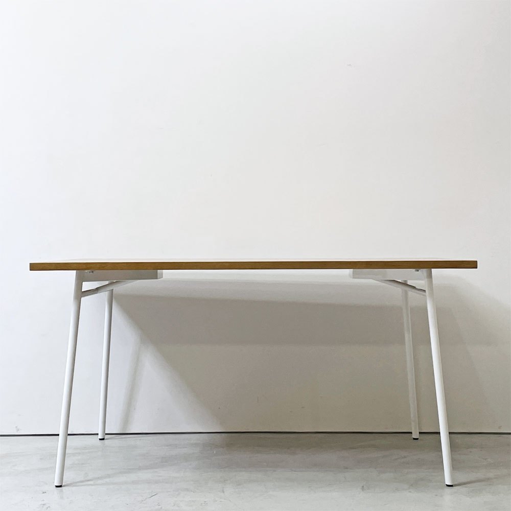 イデー IDEE マタン MATIN ダイニングテーブル オーク無垢材 スチールレッグ ナチュラル W140cm 澁谷一星 ●