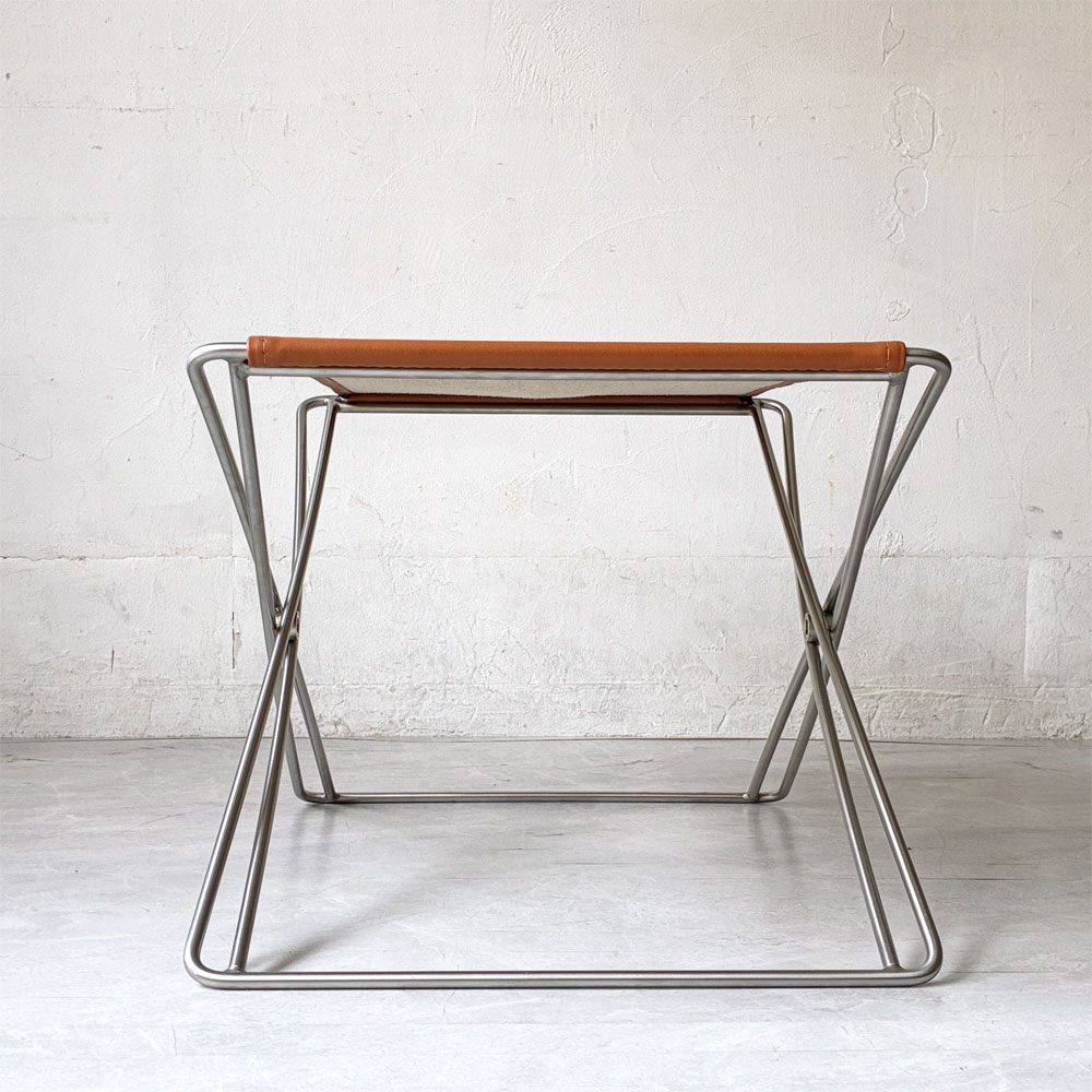 フレデリシア Fredericia ジェイジー フォールディングスツール JG Folding Stool コニャック レザー 折りたたみ デンマーク 北欧家具 ★