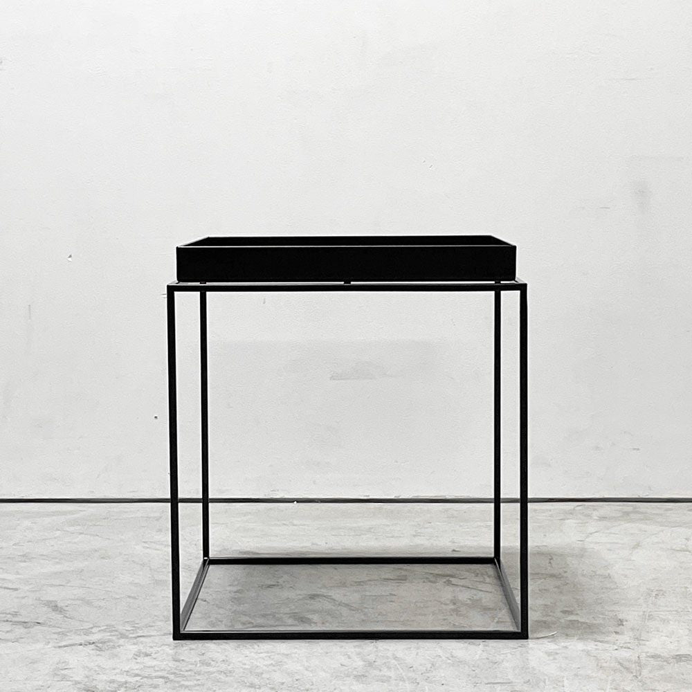 ヘイ HAY トレイテーブル Tray Table コーヒーテーブル センターテーブル Mサイズ ブラック W40cm スクエア 2Way 北欧 デンマーク モダン 定価￥42,900- A●