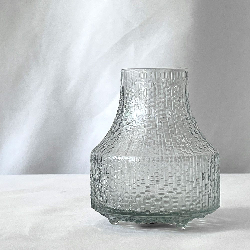 イッタラ iittala ウルティマツーレ Ultima thule ベース リサイクルエディション タピオ・ヴィルカラ Tapio Wirkkala フラワーベース 花瓶 ガラス H9.5cm フィンランド 北欧 定価22,000円 ◇