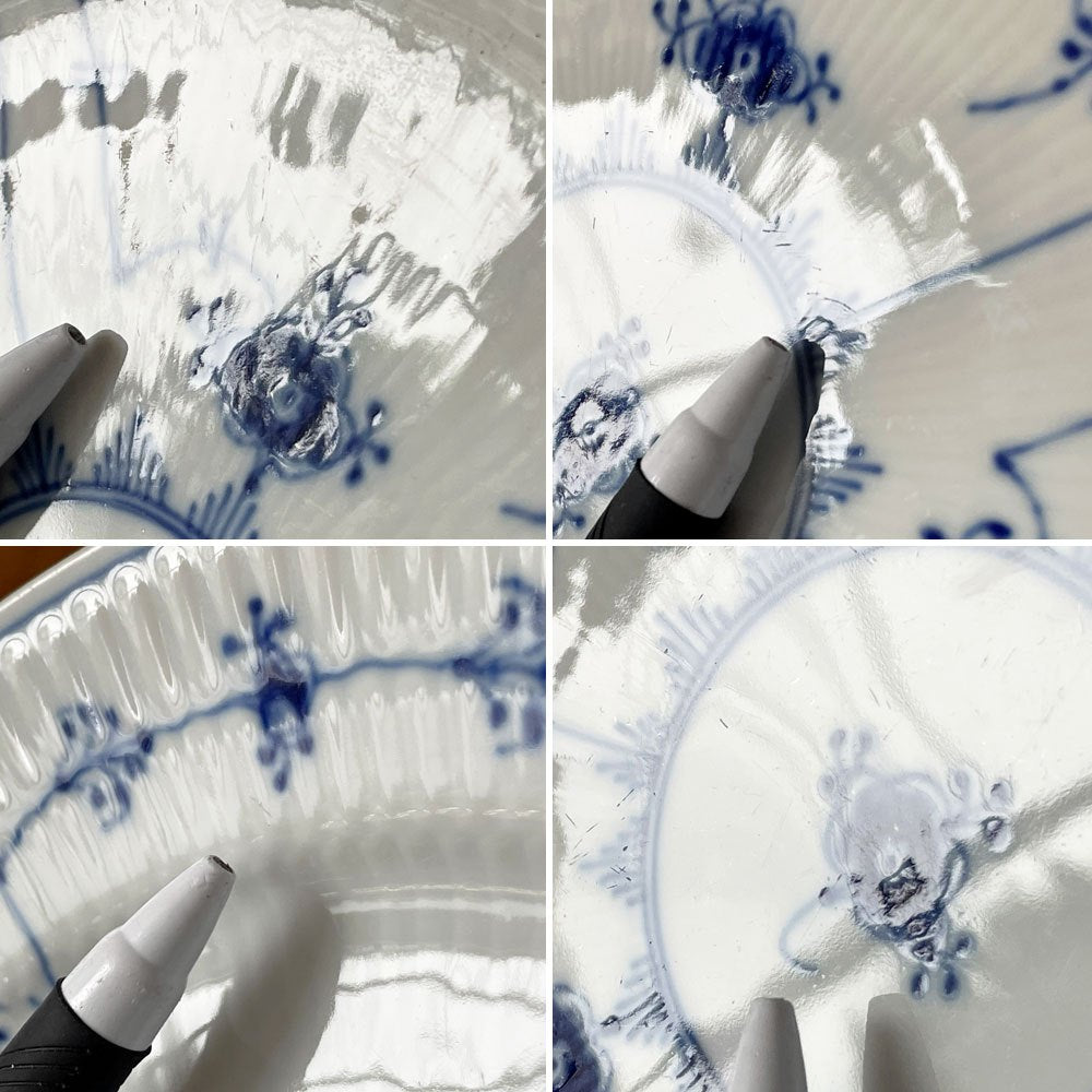 ロイヤルコペンハーゲン ROYAL COPENHAGEN ブルーフルーテッド プレイン Blue Fluted Plain プレート 25cm ◇
