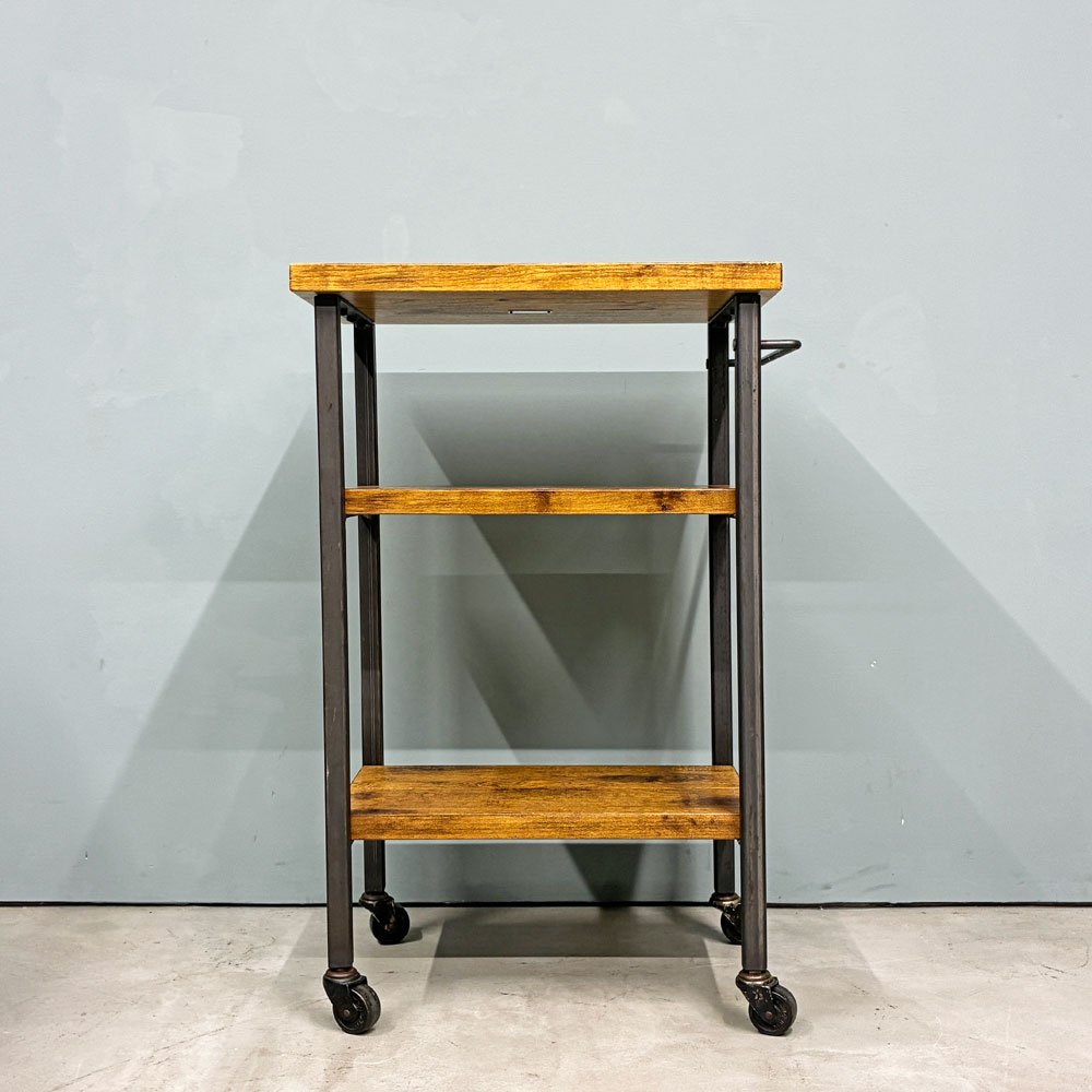 アクメファニチャー ACME Furniture グランビュー GRANDVIEW ワゴン 3段 ハックベリー×アイアン キャスター付 インダストリアル 定価￥44,000- 廃番 ◎