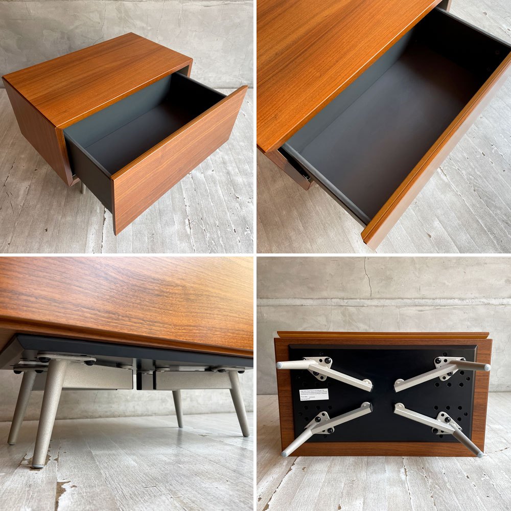 ボーコンセプト BoConcept ルガーノ LUGANO ナイトテーブル スモールキャビネット 1ドロワー ウォールナット モートン・ゲオーセン デンマーク♪