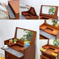 デンマークビンテージ Danish Vintage チーク材 ドレッシングチェスト 化粧台 チェスト キャビネット ドロップダウンドア 3ドロワー 北欧家具 ●