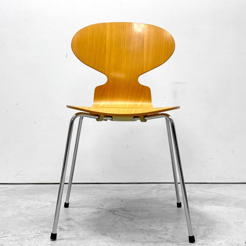 フリッツハンセン Fritz Hansen 3101 アリンコチェア アントチェア 4本脚 ナチュラルビーチ ラッカー仕上げ アルネ・ヤコブセン A ●