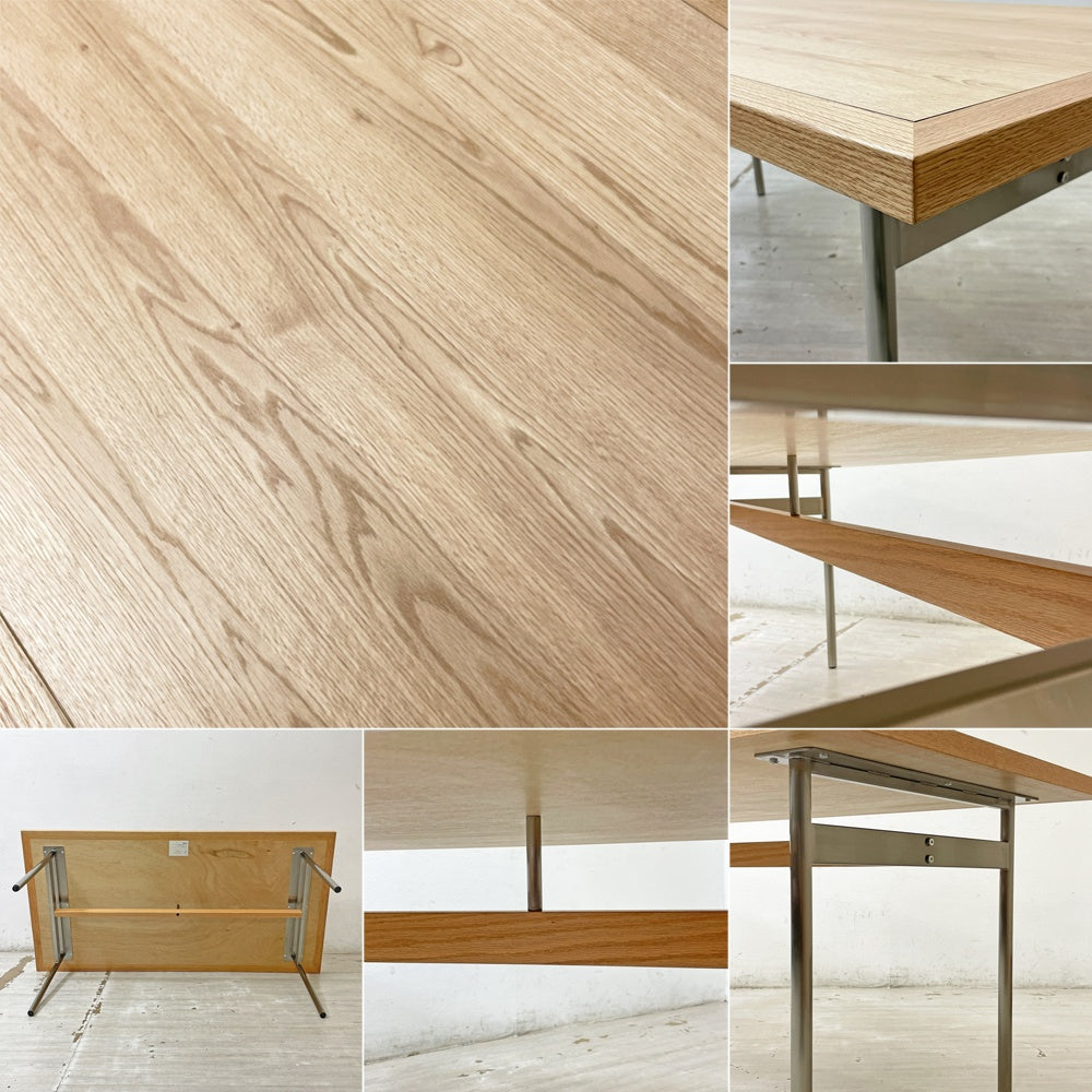 ノーウェアライクホーム NOWHERE LIKE HOME キスト KYST ダイニングテーブル オーク無垢材×ステンレス 北欧スタイル W180cm 関家具 展示未使用品 ●