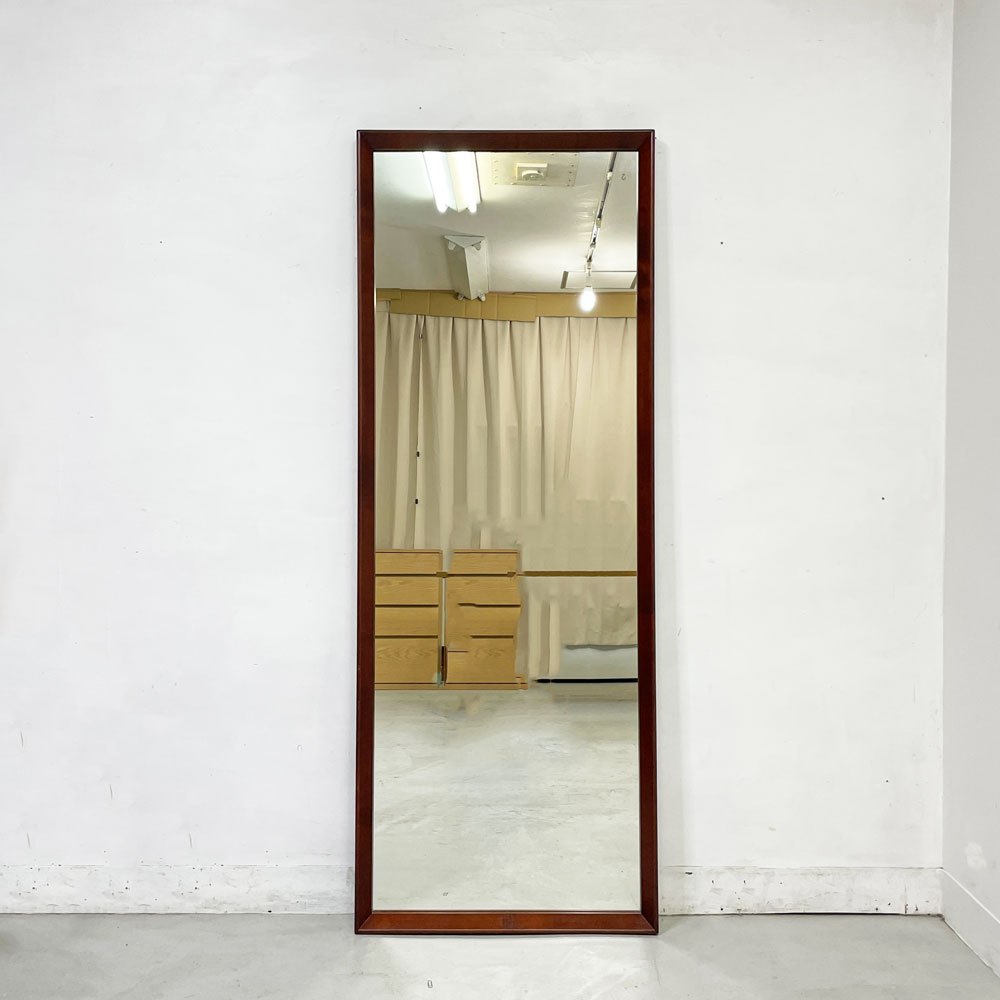 パシフィックファニチャーサービス PACIFIC FURNITURE SERVICE US ミラー フルレングスサイズ 立て掛け 全身鏡 姿見 バーチ無垢材 ●
