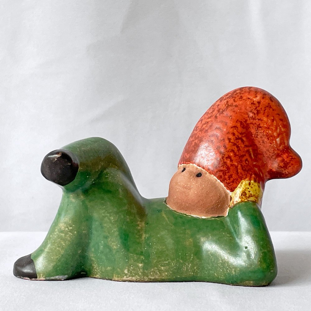 グスタフスベリ GUSTAVSBERG リサラーソン Lisa Larson レイジートムテ LAZY TOMTE サンタオブジェ スウェーデン 北欧雑貨 ◇