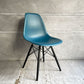 ハーマンミラー HermanMiller サイドシェルチェア ドゥエルレッグ DSW ピーコックブルー × エボニー ポリプロピレン製 イームズ ミッドセンチュリー 廃番色 ♪