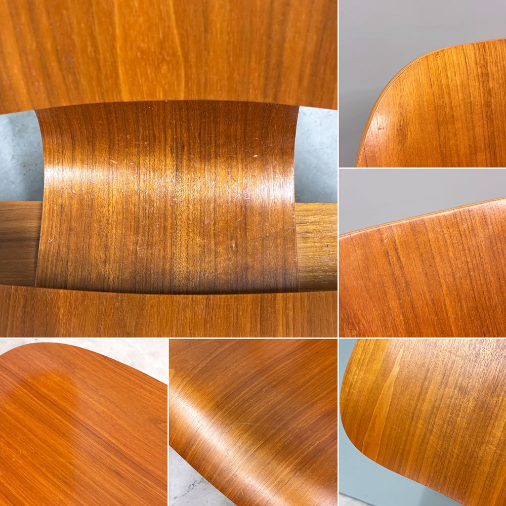 ハーマンミラー Herman Miller プライウッドラウンジチェア LCW ウッドレッグ ウォールナット C&R イームズ ミッドセンチュリー 2007年製 ◎