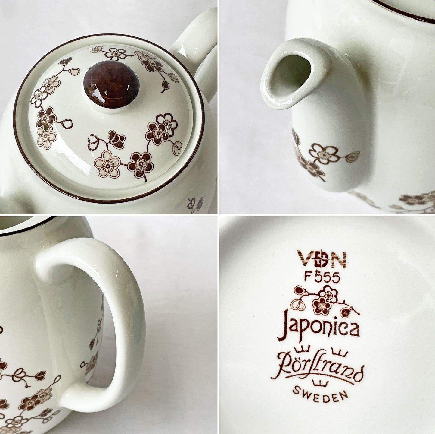 ロールストランド Rorstrand ジャポニカ JAPONICA コーヒーポット 1.3L H19cm ジャッキー・リンド Jackie Lynd 北欧 ビンテージ ◇