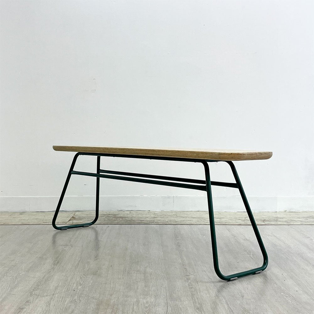 チー chii ベンチ ch02 OSB × スチール W120cm グリーン 小林幹也 インダストリアル シンプルモダン 定価￥41,800- ●