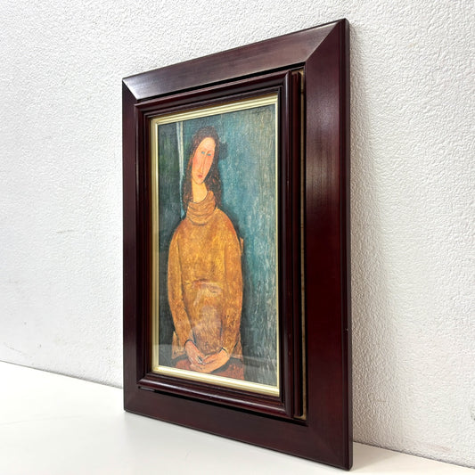 アメデオ・モディリアーニ Amedeo Modigliani ジャンヌ・エビュテルヌの肖像 複製画 人物画 額装品 ●