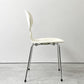 フリッツハンセン Fritz Hansen アントチェア ANT CHAIR アリンコチェア 4本脚 ホワイト ラッカー アルネ・ヤコブセン デンマーク 北欧家具 A ●