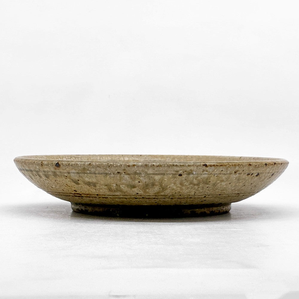 叶谷真一郎 三島深皿 Φ19cm プレート お皿 象嵌技法 現代作家 ●