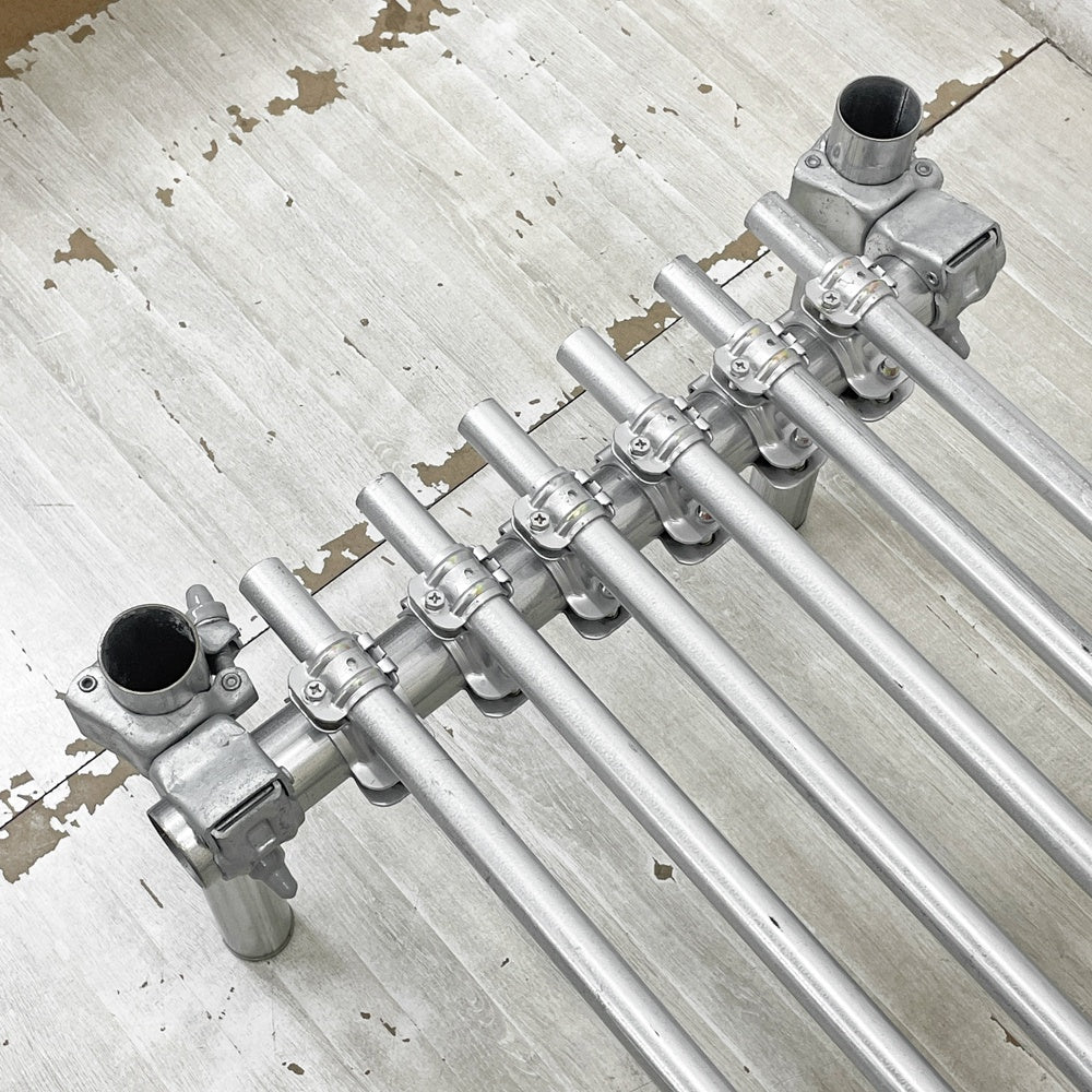 インダストリアルスタイル 単管 ベンチ ラック パイプ 鋼製電線管 工業系 店舗什器 パイプ家具 ●