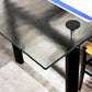 カッシーナ Cassina ル・コルビジェ LC6 ダイニングテーブル ターブル テューブ ダヴィオン テーブル 6 TABLE TUBE D’AVION テクスチャーガラス天板 ブラック ●