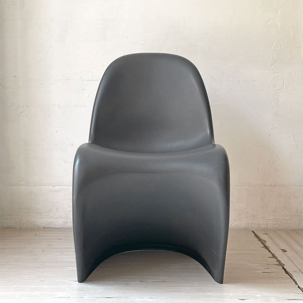 ヴィトラ vitra パントンチェア ダイニングチェア スタッキングチェア ヴェルナー・パントン Panton ミッドセンチュリー スペースエイジ ブラック ★