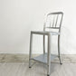 ネイビーバースツール Navy BarStool カウンターチェア リプロダクト アルミニウム インダストリアル デザイン 脚部カット品 H94cm A ●