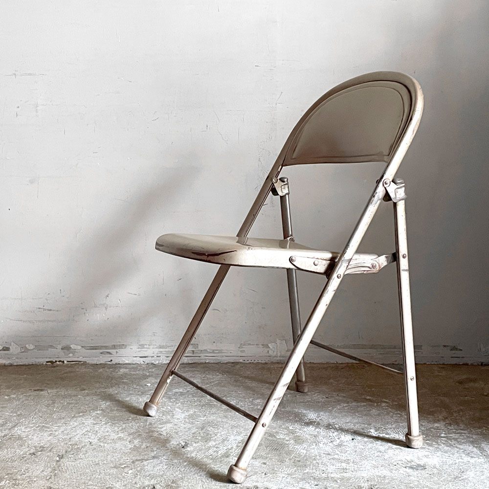 アメリカンシーティングカンパニー AMERICAN SEATING COMPANY スチール製 フォールディングチェア インダストリアル USビンテージ B ■