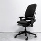 スチールケース Steelcase リープチェア Leap デスクチェア エルゴノミクスチェア 高機能チェア キャスター付き ファブリック ブラック ●