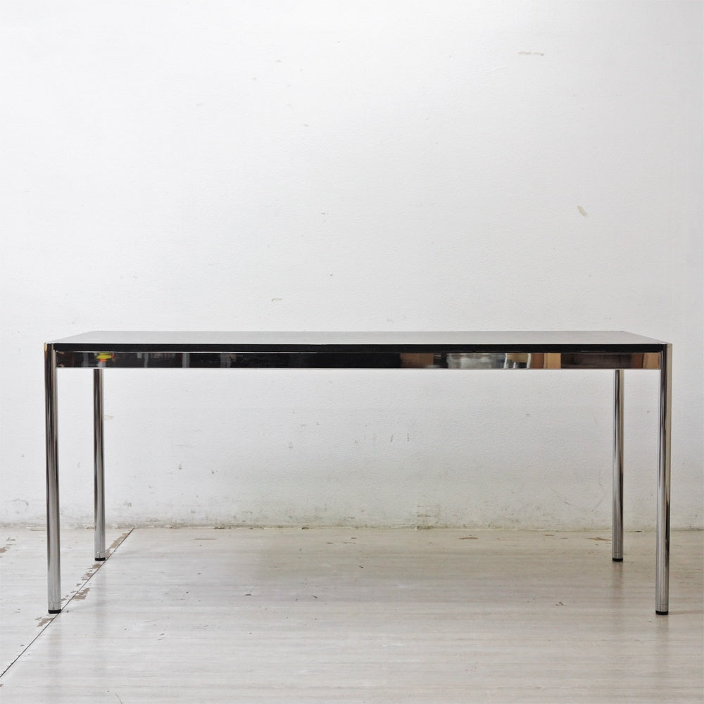 ユーエスエムハラー USMハラー USM Haller モジュラーファニチャー ハラーテーブル ワークデスク W175cm オーク材 ブラック スイス ●