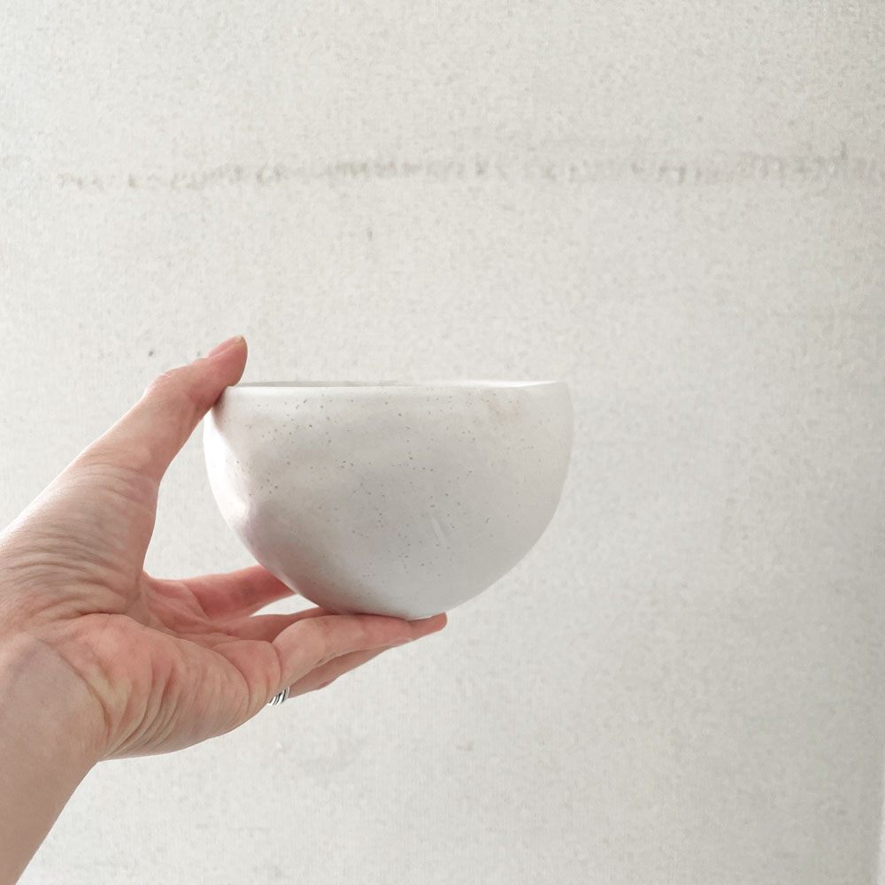 村上躍 Yaku Murakami 白釉鉢 碗 ボウル Φ13cm 現代作家 ◎