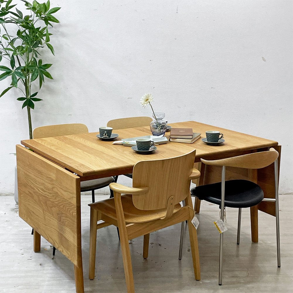 カールハンセン＆サン Carl Hansen & Son CH006 バタフライテーブル ドロップリーフテーブル ダイニングテーブル オーク無垢材 オイル仕上げ ハンス J.ウェグナー デンマーク 北欧家具 ●