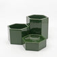 ヴィトラ Vitra ヘキサゴナルコンテナ Hexagonal Containers 3set 小物入れ 収納 ダークグリーン ジャスパー・モリソン ●