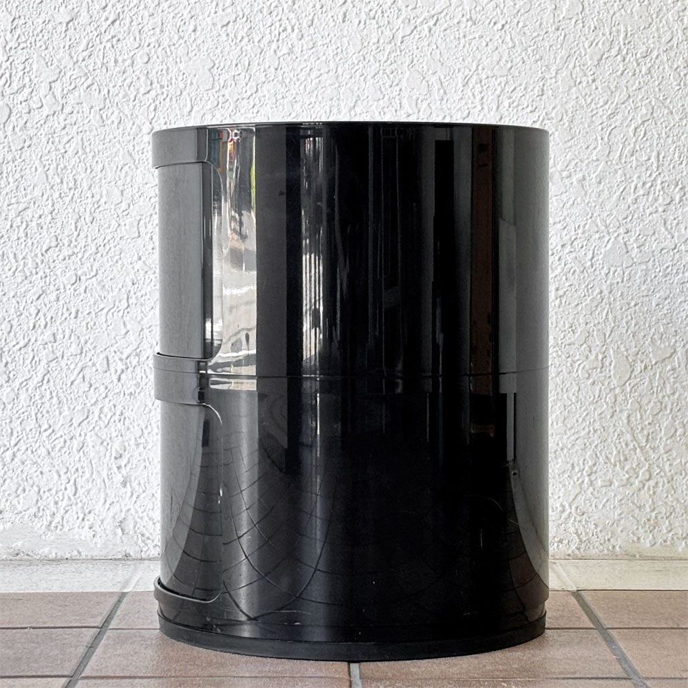 カルテル Kartell コンポニビリ COMPONIBILI 2段 ストレージボックス アンナ・カステッリ・フェリエーリ ブラック イタリア ◇
