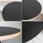 かなでもの KANADEMONO ザ・カフェテーブル THE CAFE TABLE Black Steel 4pin ラウンド Φ80cm リノリウム天板 ■