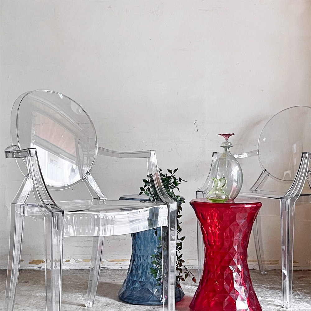 カルテル Kartell ルイゴースト LouisGhost アームチェア クリスタル スタッキング フィリップ・スタルク Philippe Starck イタリア B ■