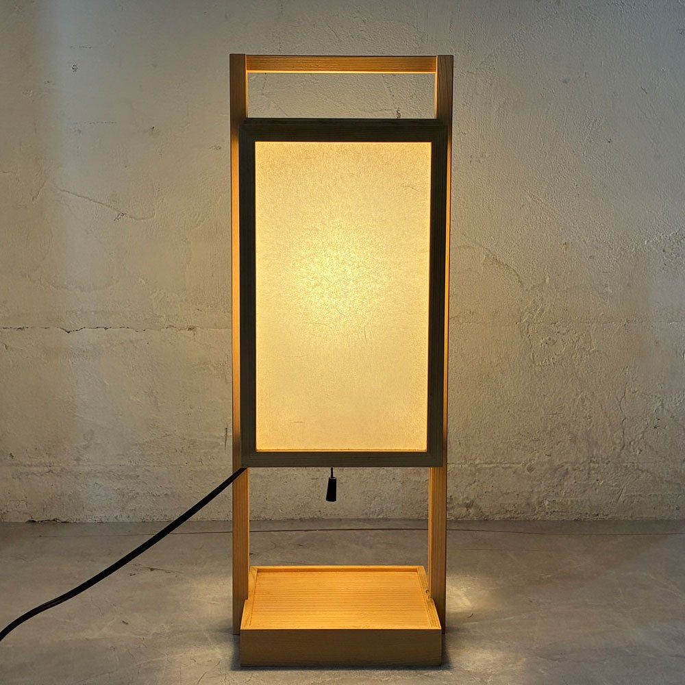 らんぱだ Lampada スタンドライト テーブルランプ 行灯 A520 仁 jin 国産檜材 雲竜 ジャパンディスタイル 保管品 箱付き 定価￥29,150- A ★