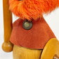 デンマークビンテージ Danish vintage wooden viking ノギンス バイキング 木製フィギュア オブジェ 24cm 北欧雑貨 ★