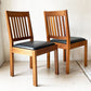レグナテック LEGNATEC リーヴス Leaves ダイニングチェア ウォールナット無垢材 PVCレザー ブラック ￥52,800- B ★