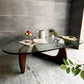 ヴィトラ vitra コーヒーテーブル Coffee Table イサムノグチ Isamu Noguchi ガラス天板 厚19mm ウォールナットフレーム ミッドセンチュリー 名作  参考定価￥514,800- ♪