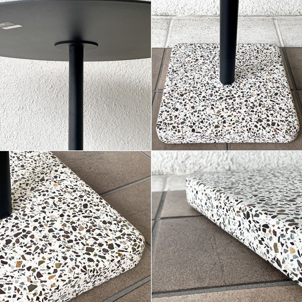 ヘイ HAY テラゾー TERRAZZO TABLE ラウンドテーブル カフェテーブル アンスラサイト×グレーベース 人工大理石 デンマーク 北欧家具 ◇