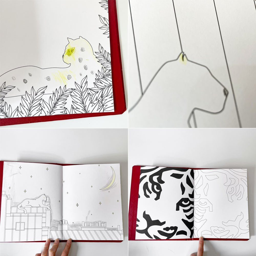 カルティエ Cartier 色鉛筆 塗り絵 ノベルティ 使用品 フランス B ★