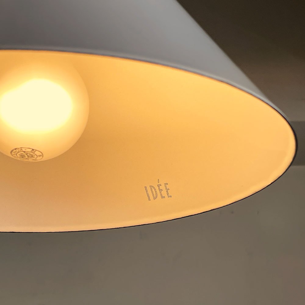 イデー IDEE ホーロー ペンダントライト PORCELAIN ENAMELED IRON LAMP ホワイト インダストリアルデザイン ■