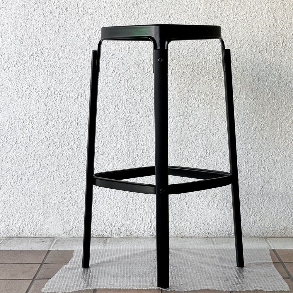 マジス MAGIS スティールウッドスツール Steelwood Stool ビーチ材 スチール ブラック イタリア ロナン＆エルワン・ブルレック 定価¥90,200- 組立検品済 未使用展示品 ◇