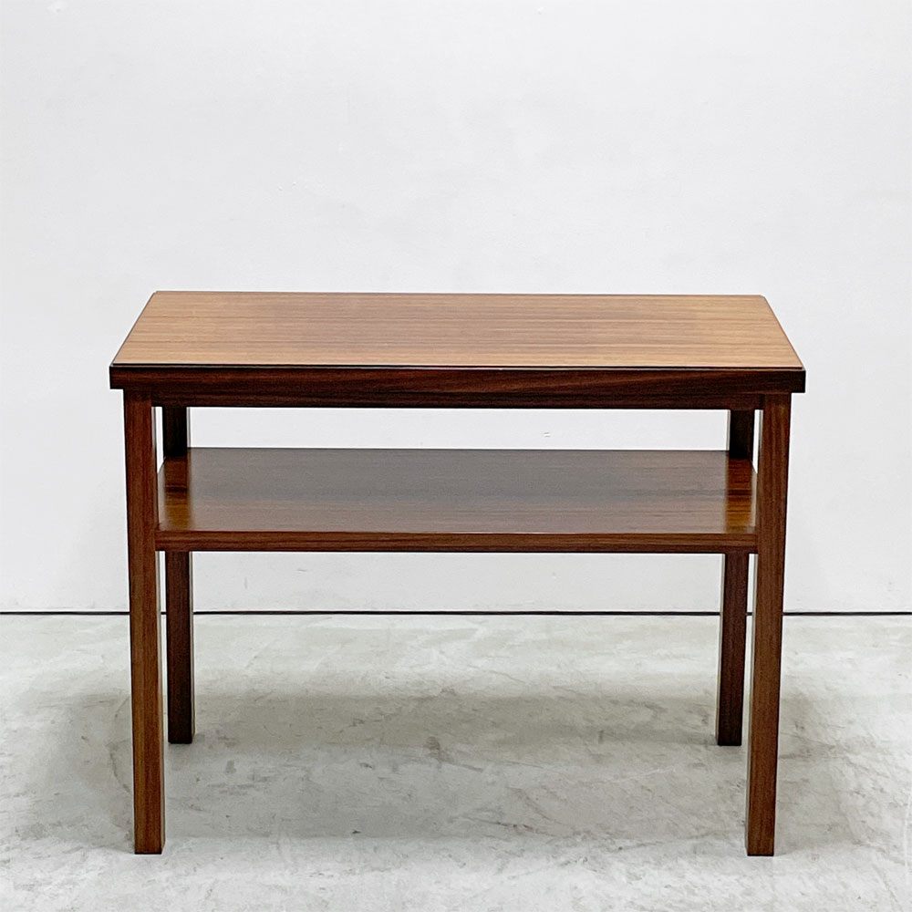 ジャパンビンテージ japan Vintage ローズウッド コンソールテーブル マガジンラック付き W90cm  ●