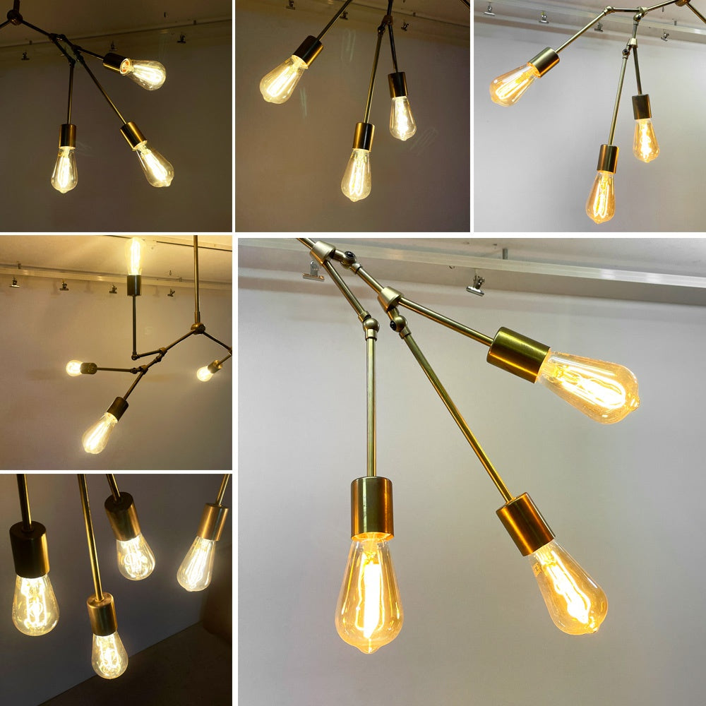 アクメファニチャー ACME Furniture ソリッドブラスランプ SOLID BRASS LAMP 6アームシャンデリア 6ARM CHANDELIER 真鍮 シーリングライト ミッドセンチュリー インダストリアル レトロスタイル ●